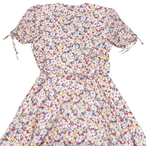 POLO Ralph Lauren Floral Crepe Wrap Dress Sz 4 - Picture 10 of 10